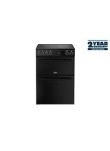 BELLING 444412049 Vision 60cm Electric Ceramic Double Oven Cooker Black