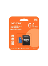 ADATA ASDX64GL10A1RA1 64Gb MicroSDHC Card Class 10 85mbs With SD Adaptor