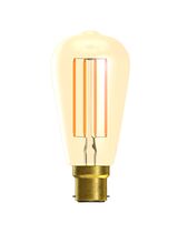 BELL 60795 3.3W BC LED Vintage Squirrel Cage Amber Glass 2200k
