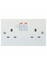 GET Exclusive 2 Gang Switched 13A Socket