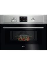 AEG KOX36506EM Built-In Compact CombiAir Microwave - Stainless Steel