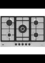 BEKO HIAW75225SXE 75cm Gas Hob with Front Knob Controls - Stainless Steel