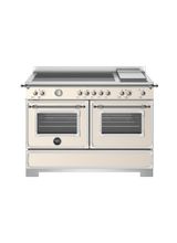 Heritage 120cm Range Cooker Twin Oven with Griddle Induction Ivory HER125I2EAVT2