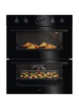 AEG OU5CU40K 600 Series Built-Under Electric Double Oven - Black
