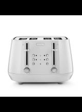 DELONGHI CTY4003.W 4 Slice Eclettica Toaster - Whimsical White