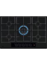 AEG HKB75341NL Gas on Glass 75cm 5 Burner Zone Hob - Black Glass
