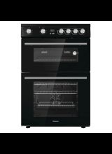 HISENSE HDE3211BBUK 60cm Double Oven Electric Cooker - Black