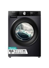 HISENSE WF3S1043BB3 10.5kg 1400 Spin Steam Washing Machine - Black