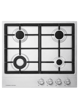 FISHER &amp; PAYKEL CG604DNGX1 60cm 4 Burner Gas Hob - Stainless Steel