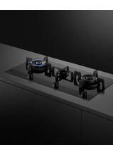 FISHER &amp; PAYKEL CG903DLPGB4 90cm 3 Burner LPG Gas Hob - Black Glass