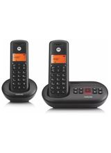Motorola 107E212UK Twin Cordless Phone With Answer Machine Black