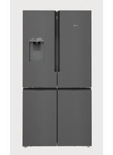 NEFF KM3963XE0 N70 Multi-Door American Fridge Freezer - Black Steel