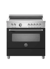 Bertazzoni Master 90cm Range Cooker Single Oven Induction Black MAS95I1ENEC