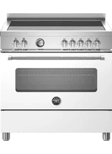 Master 90cm Range Cooker Single Oven Induction White MAS95I1EBIC