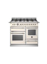 Bertazzoni Heritage 100cm Range Cooker XG Oven Dual Fuel Ivory HER106L3EAVT