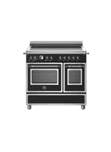 Bertazzoni Heritage 90cm Range Cooker Twin Oven Induction Black HER95I2ENET