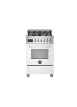 Bertazzoni PRO64L1EBIT Professional 60cm Single Oven Dual Fuel White