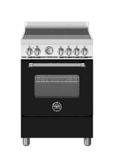 Bertazzoni Master 60cm Range Cooker Single Oven Induction Matt Black MAS64I1ENEC