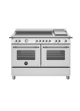 Heritage 120cm Range Cooker Twin Oven with Griddle Induction Stainless Steel HER125I2EXT