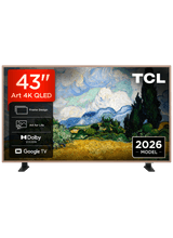 TCL 43A400 PRO-UK 43" 4K Ultra HD QD-Mini LED AI Art TV - Black