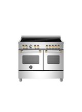 Bertazzoni Master 100cm Range Cooker Twin Oven Induction Stainless MAS105I2EXGC2