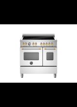 Bertazzoni Master 90cm Range Cooker Twin Oven Induction Stainless Steel/Gold MAS95I2EXGC2