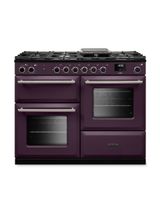 RANGEMASTER AURAO110DFPPLM/BN1 Aura 110 Dual Fuel Plum with Brushed Nickel Trim