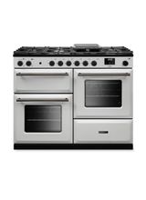 RANGEMASTER AURAO110DFPWHT/YX1 Aura 110 Dual Fuel White with Onyx Trim