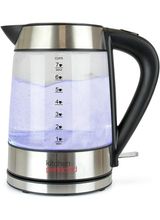 Kitchen Perfected E1401BS 1.7L Illuminated Glass Kettle