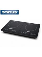 Status ROCHESTER Table Top 13A Double Induction Hob Black