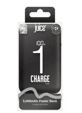 Juice JUI-PBANK-1-ECO-INT-BLK Power Bank 1 - 5000mAh Black