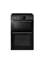 MIDEA MFO24EME4R118-BK 60cm Double Oven Cooker with Ceramic Hob - Black