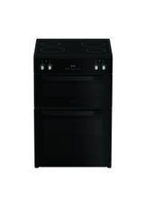 HOTPOINT HDME6VDC2AB 60cm Electric Double Fan Oven Cooker - Black