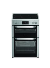 HOTPOINT HDME6VDC2AX 60cm Electric Double Fan Oven Cooker - Stainless Steel