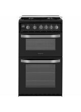 HOTPOINT HD5G00CCBK 50cm Gas Double Oven Black