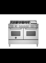 BERTAZZONI MAS126G2EXT Master Series Stainless Steel Dual Fuel Range Cooker 120cm