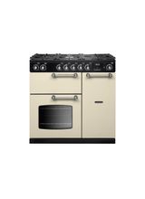 RANGEMASTER COT90DFPPCR/CM1 Cotswold 90 Dual Fuel Pale Cream with Chrome Trim
