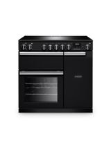 RANGEMASTER PR90EIPCBL/CM1 Professional 90 Induction Charcoal Black with Chrome Trim