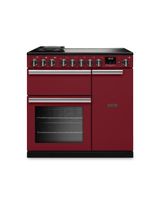 RANGEMASTER PRDL90EIPBOR/CM1 Professional Deluxe 90 Induction Bordeaux with Chrome Trim
