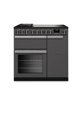 RANGEMASTER PRDL90EIPSLT/CM1 Professional Deluxe 90 Induction Slate with Chrome Trim