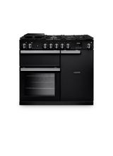 RANGEMASTER PR100DFPCBL/CM1 Professional 100 Dual Fuel Charcoal Black with Chrome Trim