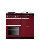 RANGEMASTER PRDL100DFPBOR/CM1 Professional Deluxe 100 Dual Fuel Bordeaux with Chrome Trim