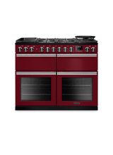 RANGEMASTER PRDLB110DFPBOR/CM1 Professional Deluxe 110 SC Dual Fuel Bordeaux with Chrome Trim