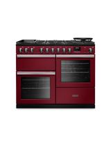 RANGEMASTER PRDLO110DFPBOR/CM1 Professional Deluxe  OC110 Dual Fuel Bordeaux with Chrome Trim