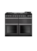 RANGEMASTER PRDLB110DFPSLT/CM1 Professional Deluxe SC 110 Dual Fuel Slate with Chrome Trim