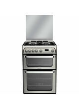 HOTPOINT HUG61X Ultima 60cm Gas Double Oven Stainless Steel