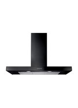 RANGEMASTER UNBHDS100BL/ 100cm Flat Hood Black
