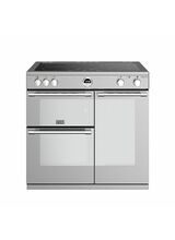 STOVES 444444940 Sterling Deluxe S900EI 90cm Range Cooker With Induction Hob Stainless Steel