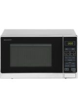 SHARP R272SLM 800W 20L Capacity Solo Microwave Silver