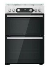 HOTPOINT HD67G02CCWUK 60 CM Ultima Gas Double Oven White
